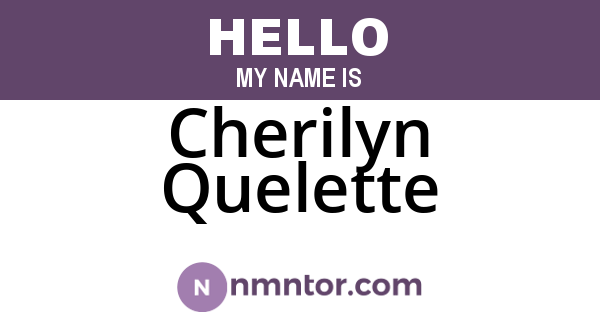 Cherilyn Quelette