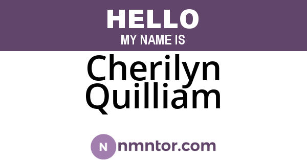 Cherilyn Quilliam