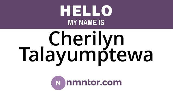 Cherilyn Talayumptewa