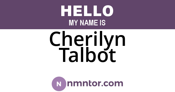 Cherilyn Talbot