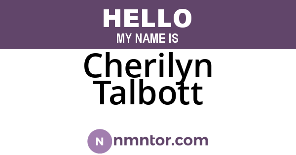Cherilyn Talbott