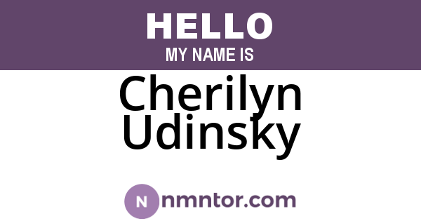 Cherilyn Udinsky