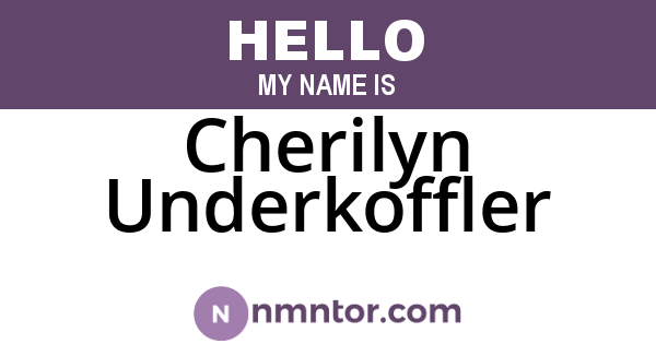 Cherilyn Underkoffler