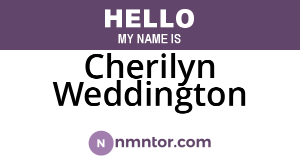 Cherilyn Weddington