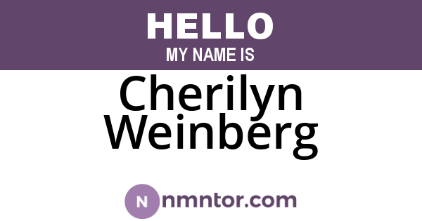 Cherilyn Weinberg