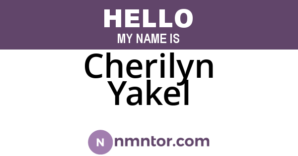 Cherilyn Yakel