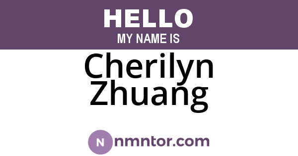Cherilyn Zhuang
