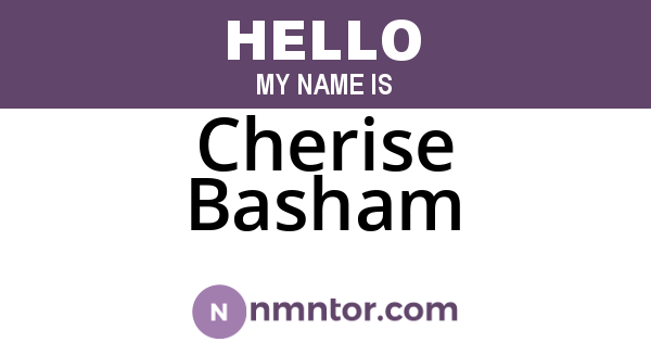 Cherise Basham