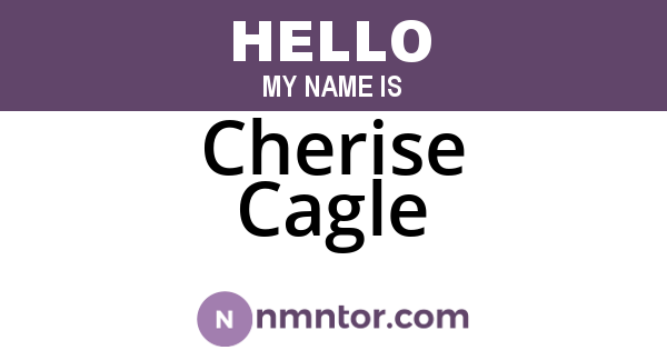 Cherise Cagle