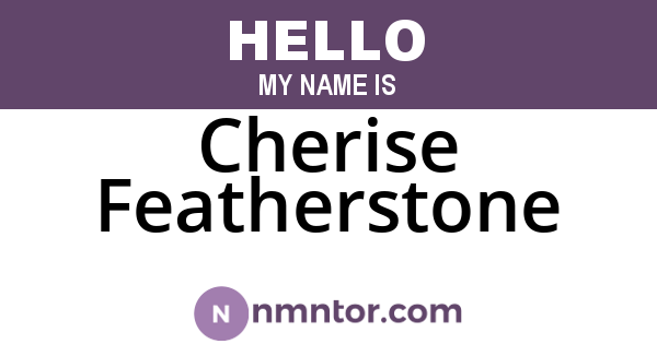 Cherise Featherstone