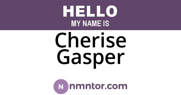 Cherise Gasper