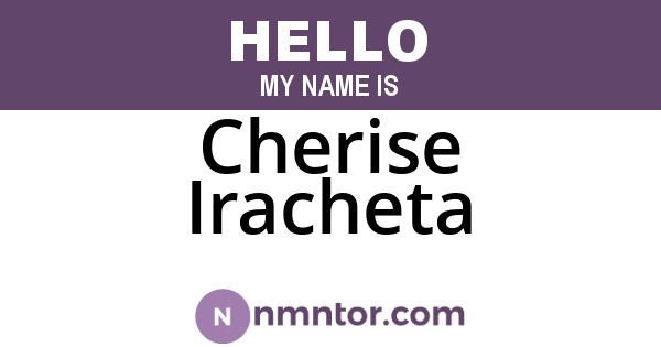 Cherise Iracheta
