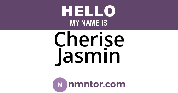 Cherise Jasmin
