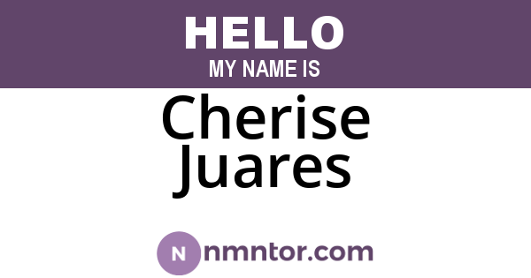 Cherise Juares