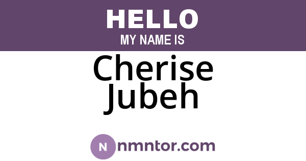 Cherise Jubeh