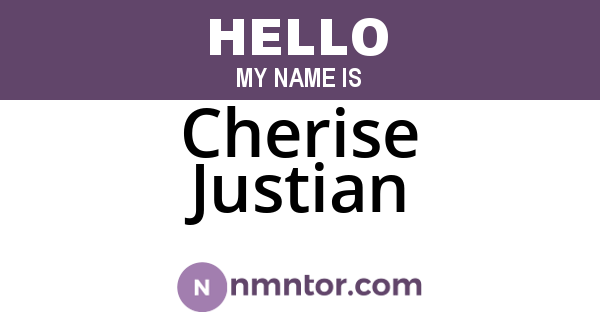 Cherise Justian