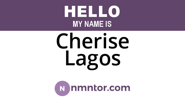 Cherise Lagos