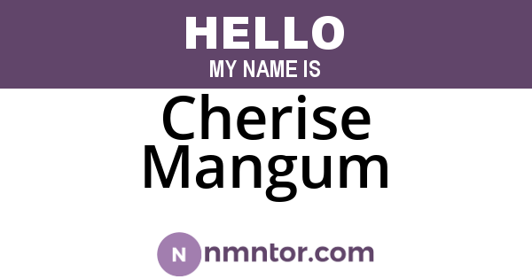Cherise Mangum