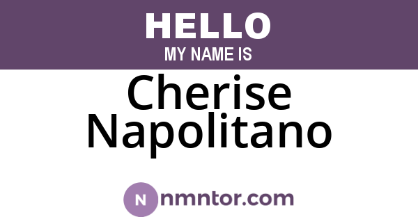 Cherise Napolitano