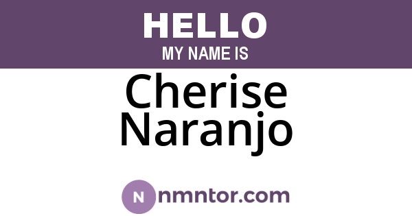 Cherise Naranjo