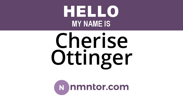 Cherise Ottinger