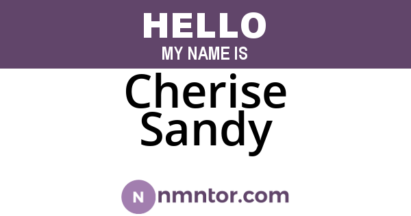 Cherise Sandy
