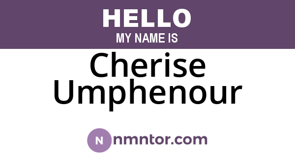 Cherise Umphenour
