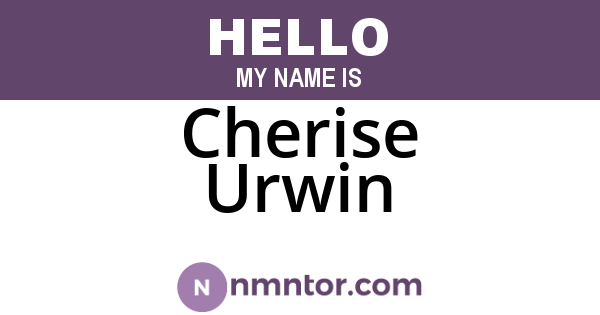 Cherise Urwin
