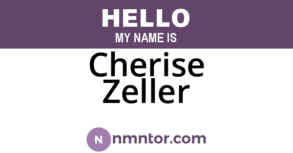 Cherise Zeller