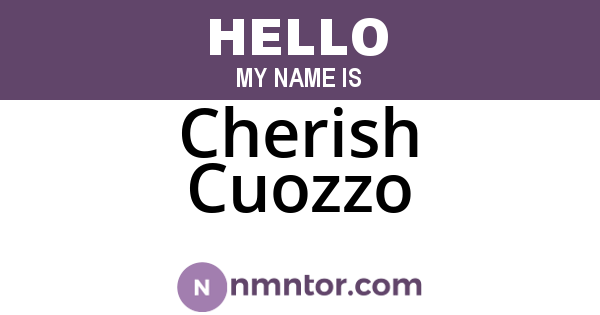 Cherish Cuozzo