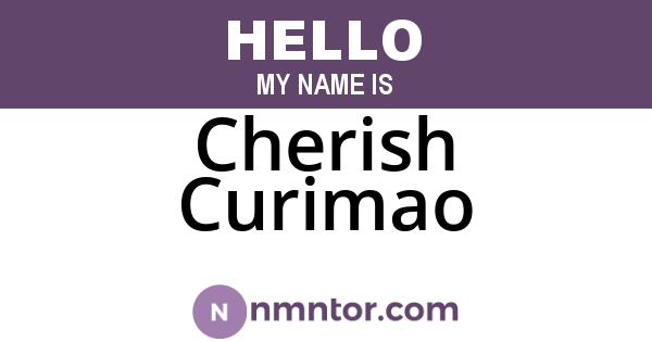 Cherish Curimao