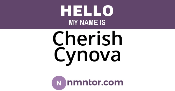 Cherish Cynova