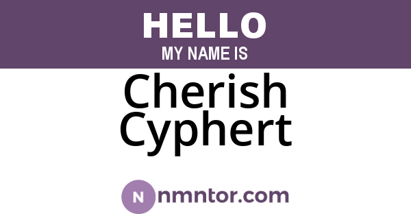 Cherish Cyphert