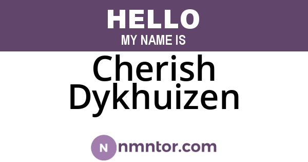 Cherish Dykhuizen