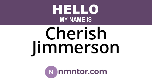 Cherish Jimmerson