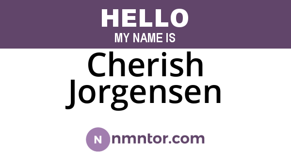 Cherish Jorgensen