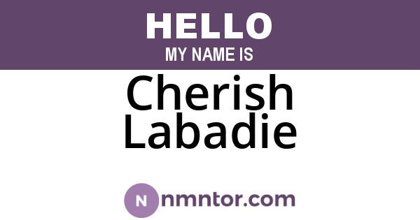 Cherish Labadie
