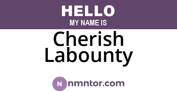 Cherish Labounty