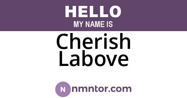 Cherish Labove