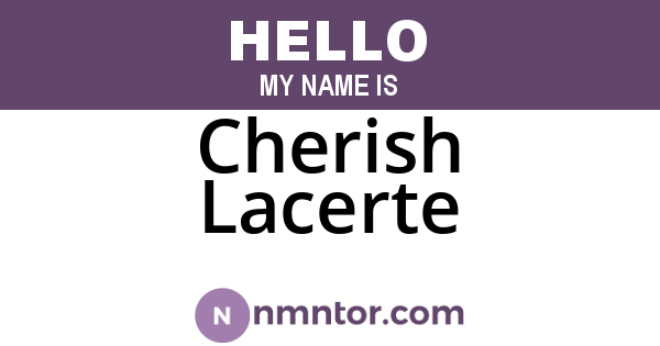 Cherish Lacerte