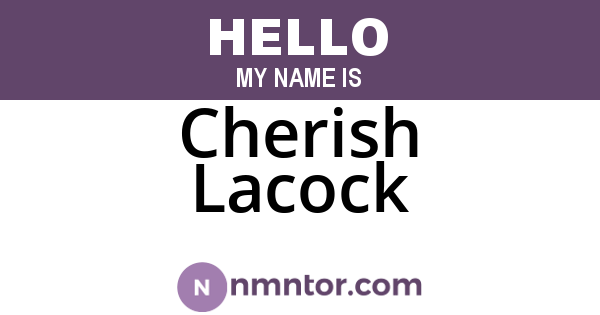 Cherish Lacock