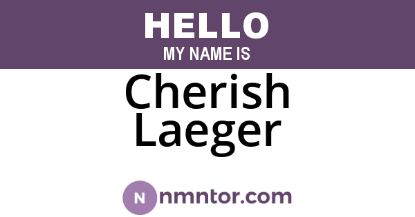 Cherish Laeger