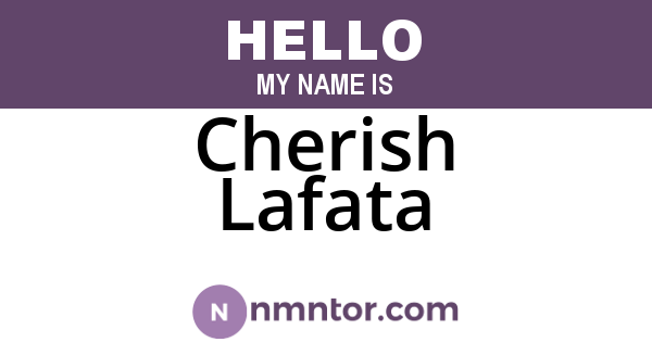 Cherish Lafata