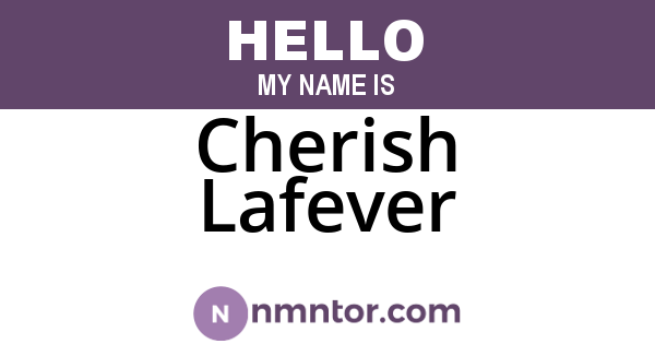 Cherish Lafever