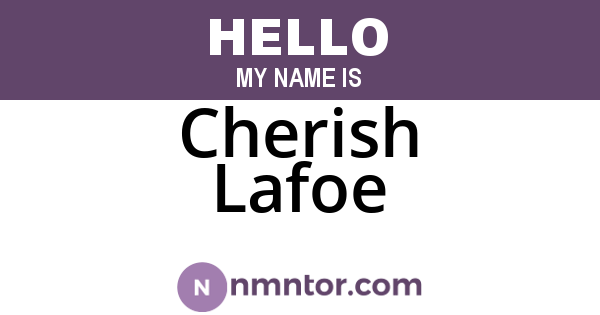 Cherish Lafoe