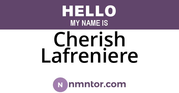 Cherish Lafreniere