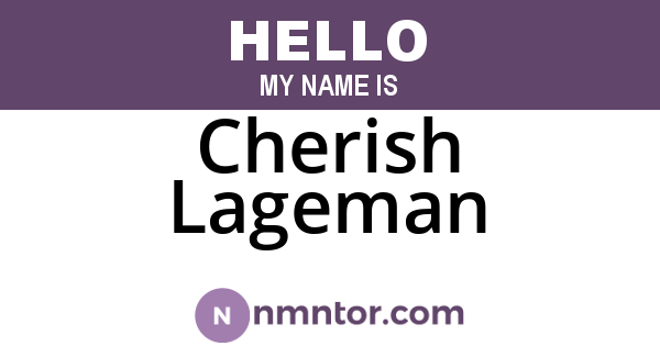 Cherish Lageman