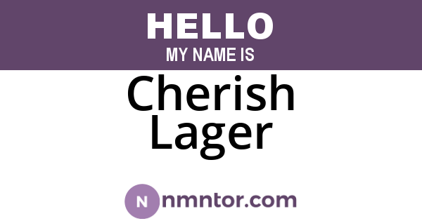 Cherish Lager