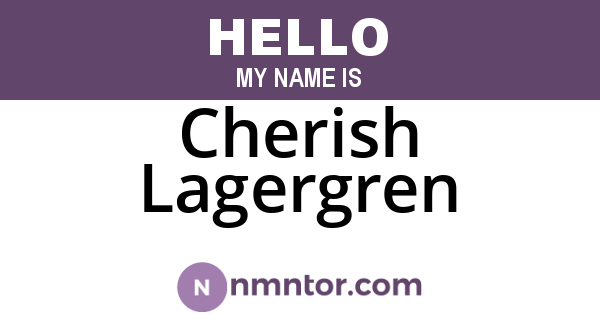 Cherish Lagergren