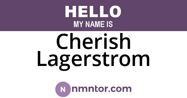 Cherish Lagerstrom